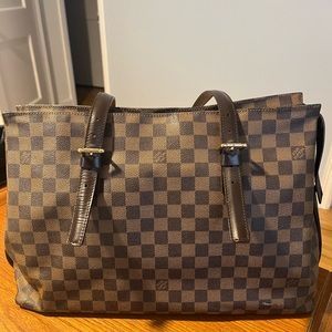 LOUIS VUITTON Damier Ebene Chelsea Tote.